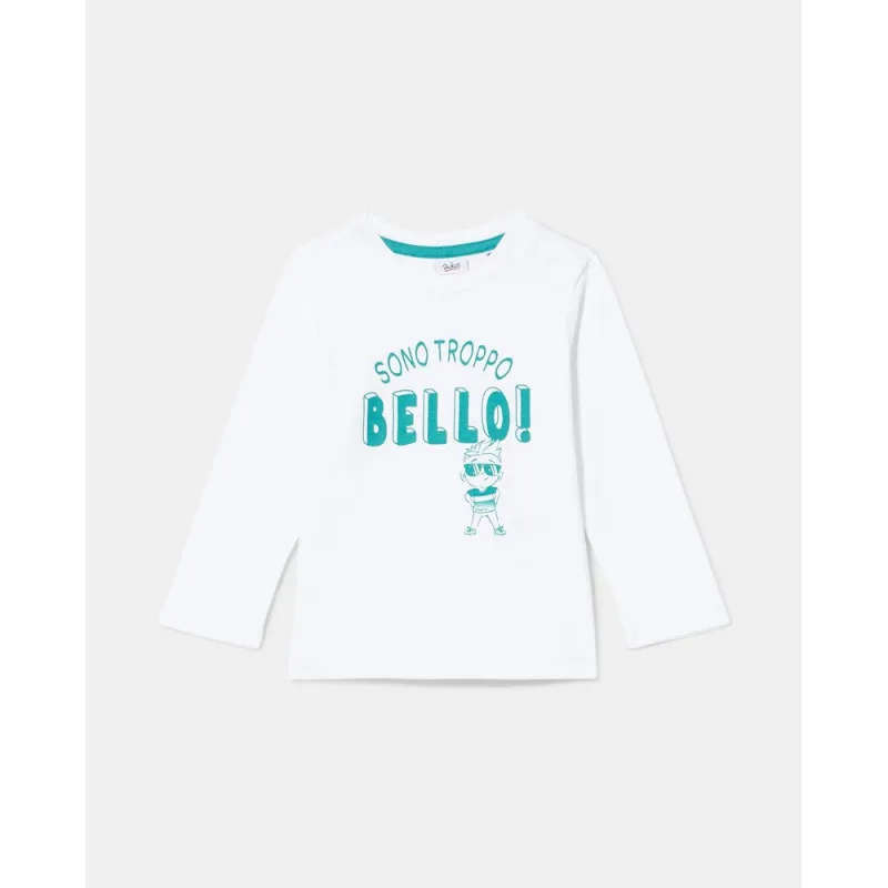 BLUKIDS MAJICA DUG RUKAV BRILLIANT WHITE