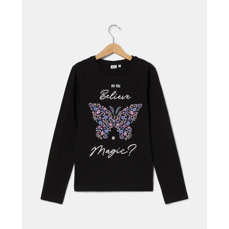 BLUKIDS MAJICA DUG RUKAV BLACK BEAUTY