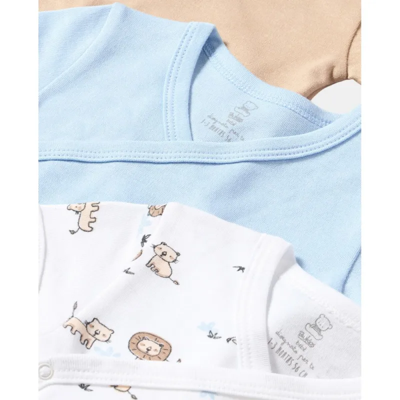 BLUKIDS BODI KRATAK RUKAV 3 KOM MULTICOLOUR