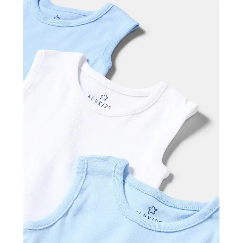 BLUKIDS BODI BEZ RUKAVA 3 KOM CASHMERE BLUE