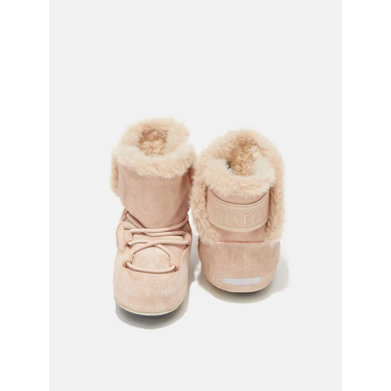 MOON BOOT CRIB SUEDE PALE PINK