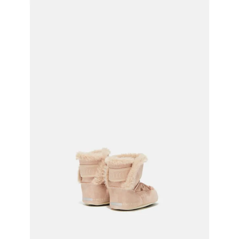MOON BOOT CRIB SUEDE PALE PINK