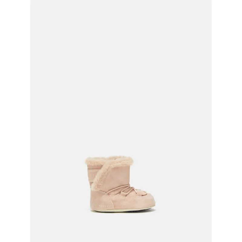MOON BOOT CRIB SUEDE PALE PINK