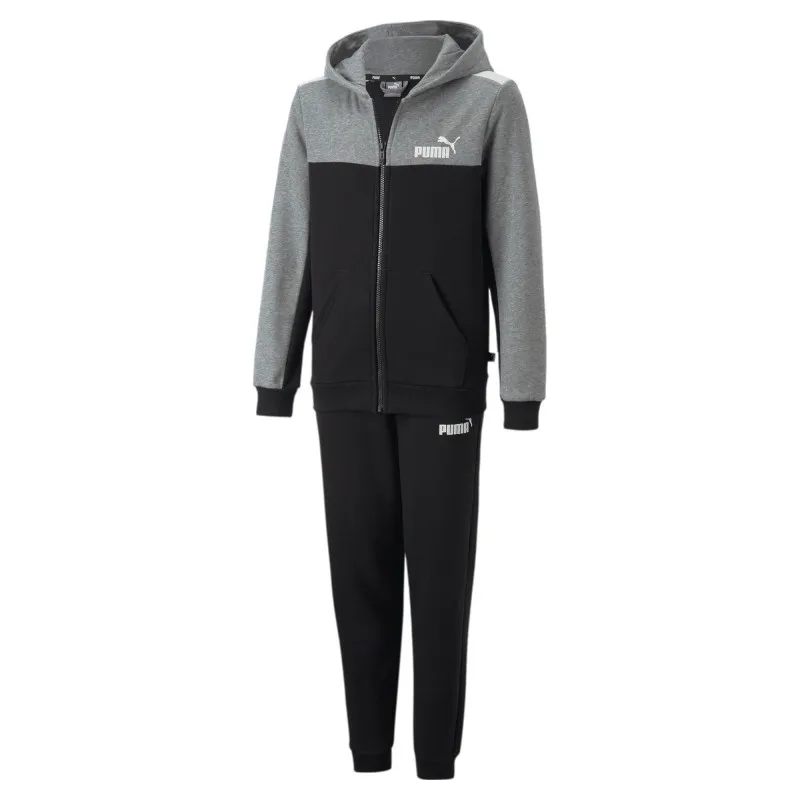 PUMA ESS+ BLOCK HOODED SUIT FL B