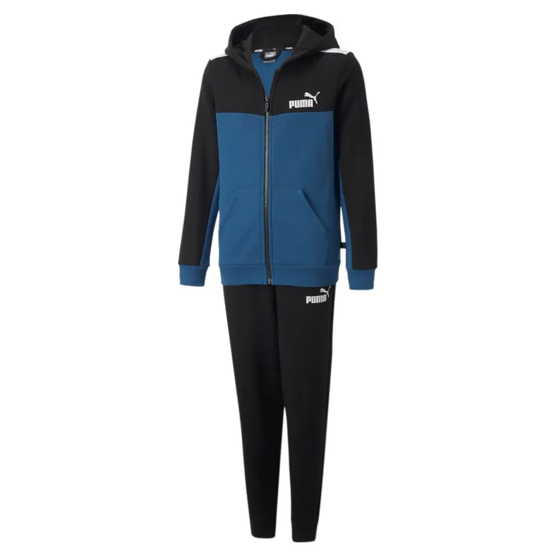 PUMA ESS+ BLOCK HOODED SUIT FL B