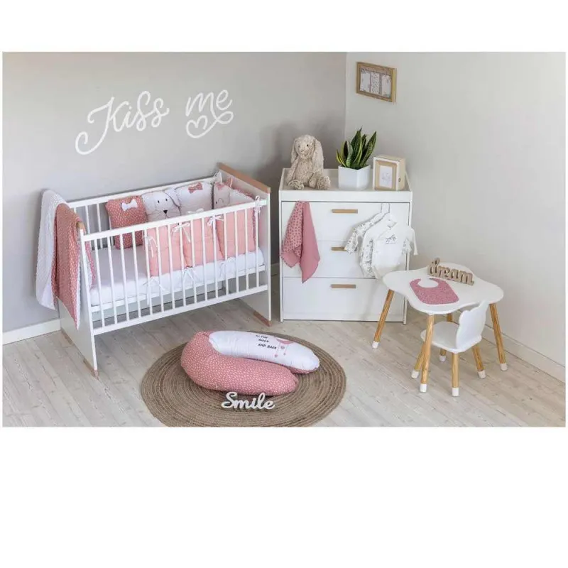 BUBABA POSTELJINA SET 12 DELOVA CUVARI SNA ROZE