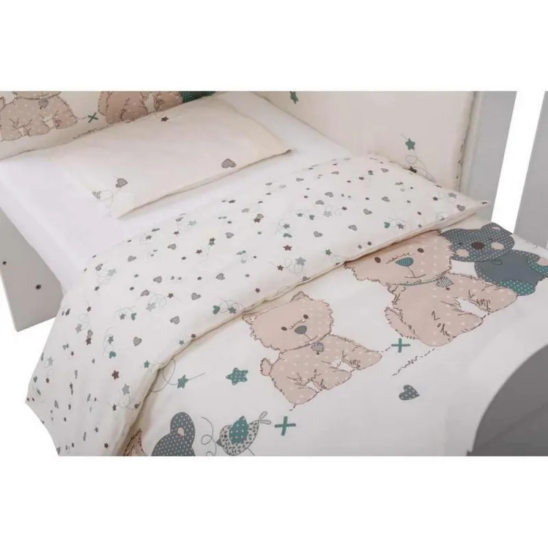 BUBABA POSTELJINA SET 6 DELOVA ROMANTIC MEDVEDIC