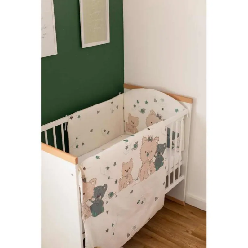 BUBABA POSTELJINA SET 6 DELOVA ROMANTIC MEDVEDIC