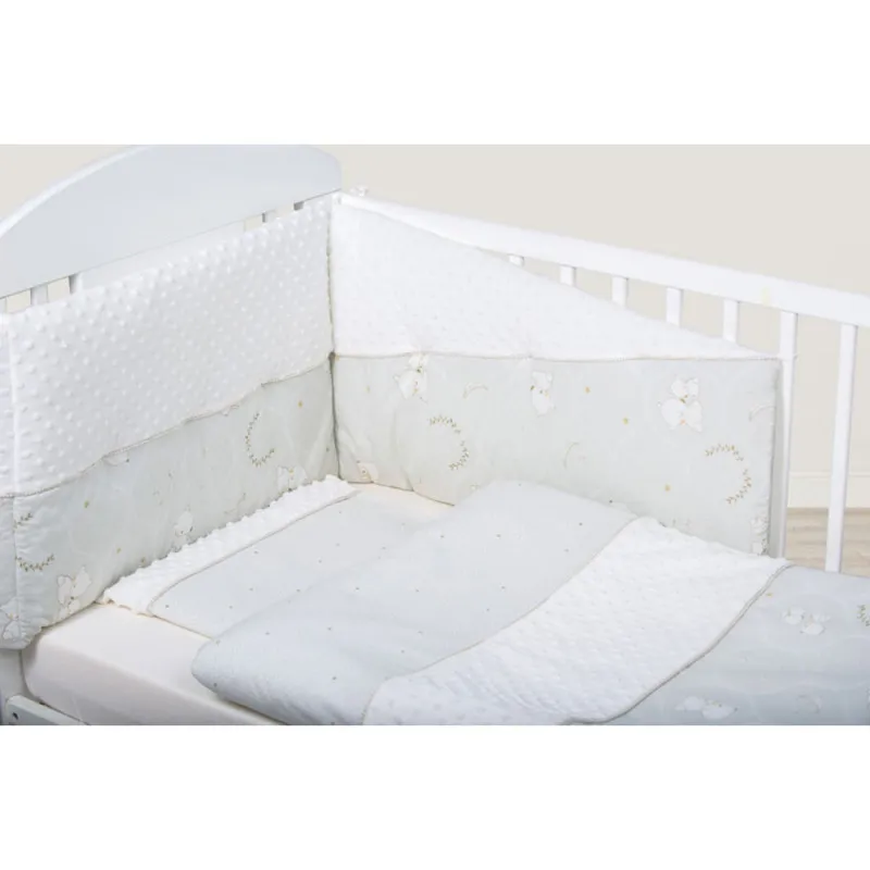 BUBABA POSTELJINA 6 DELOVA MNKY WHITE TEDDY DREAMS