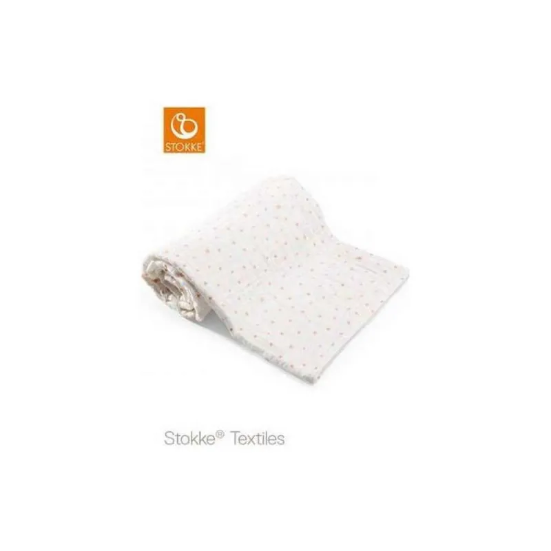STOKKE PREKRIVAC ORGANIC MUSLIN CORAL BEE