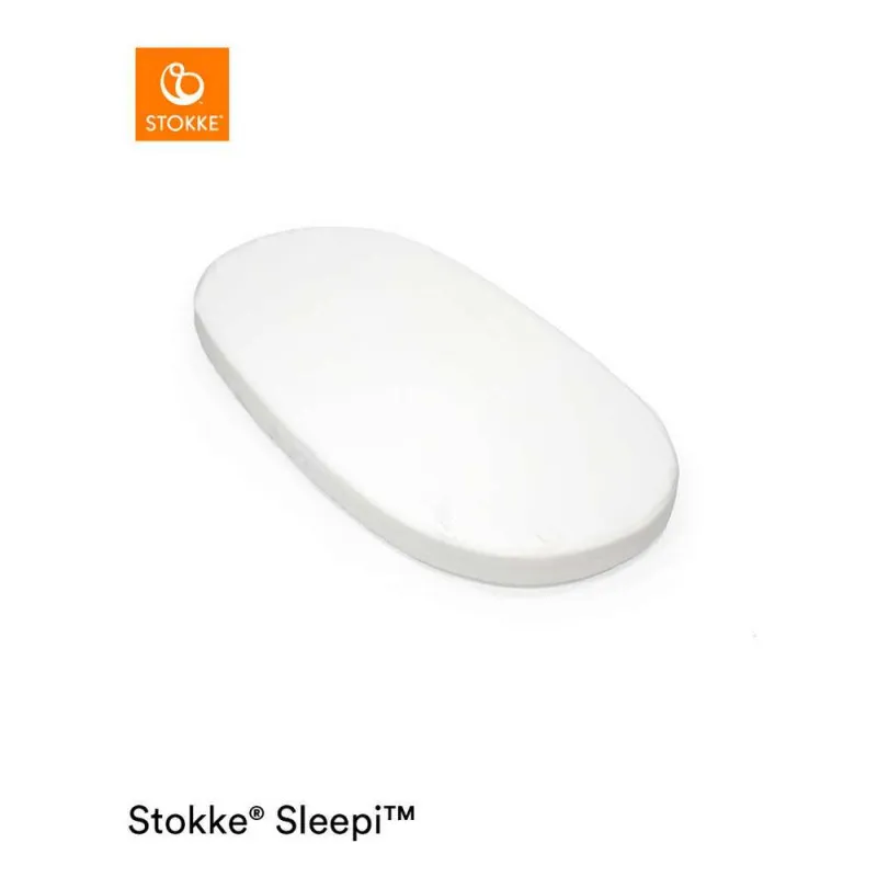 STOKKE CARSAV SLEEPI V3 BED FITTED SHEET WHITE 