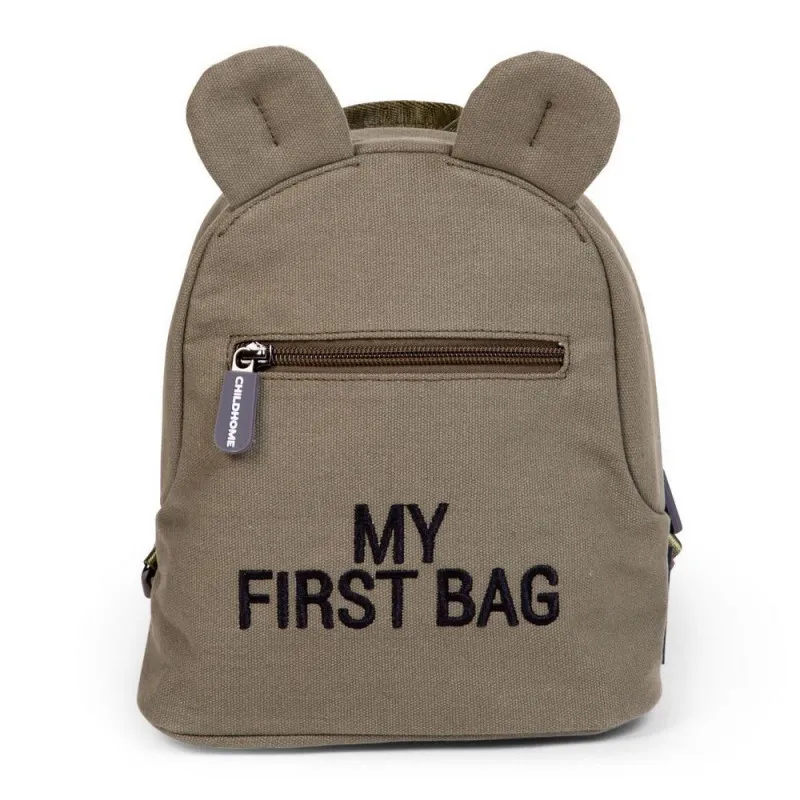 CHILDHOME RANAC ZA VRTIĆ MY FIRST BAG CHILDRENS BACKPACK CANVAS KHAKI