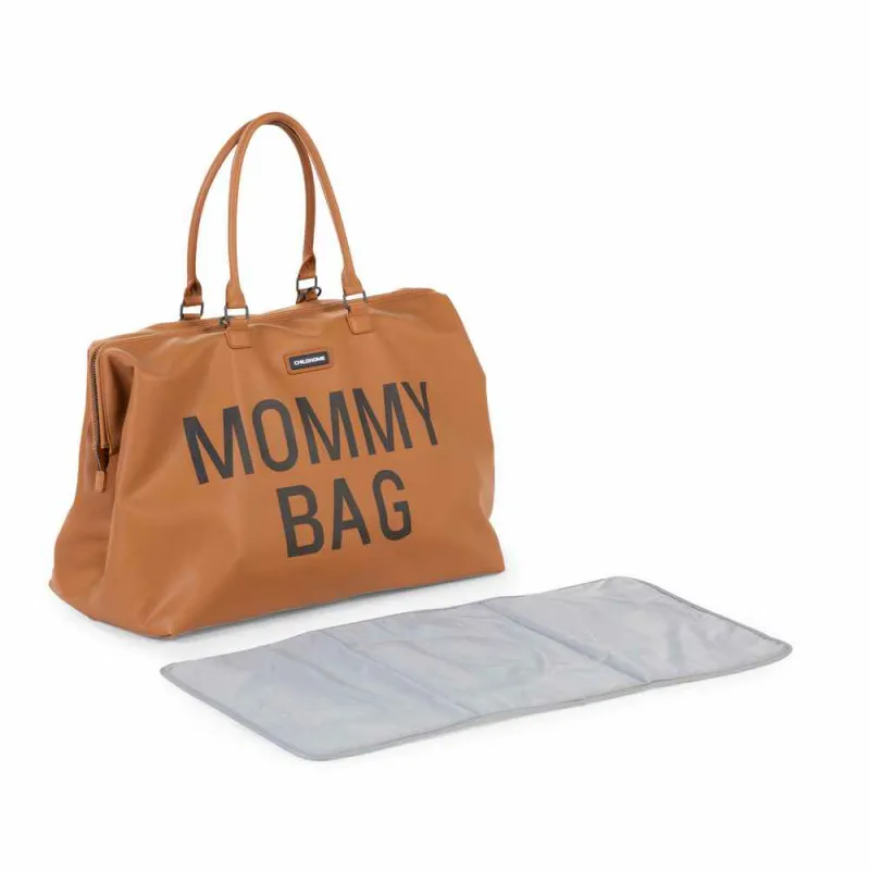 CHILDHOME MOMMY BAG BIG, RUCNA TORBA, LEATHERLOOK BROWN