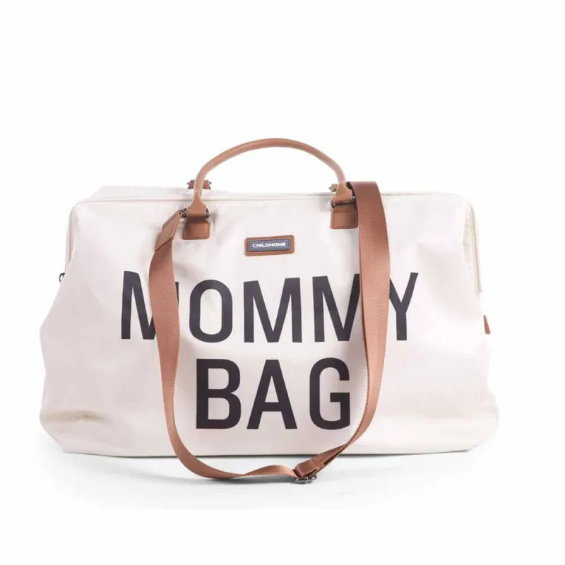 CHILDHOME MOMMY BAG BIG, RUCNA TORBA OFF WHITE