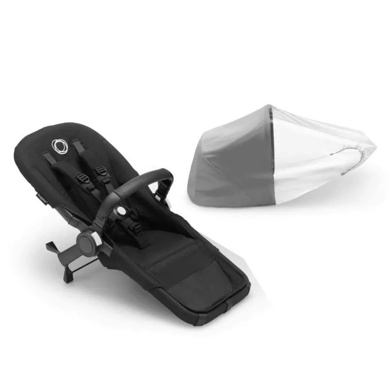 BUGABOO SEDIŠTE DONKEY 5 DUO EXTENSION COMPLETE MIDNIGHT BLACK - MIDNIGHT BLACK