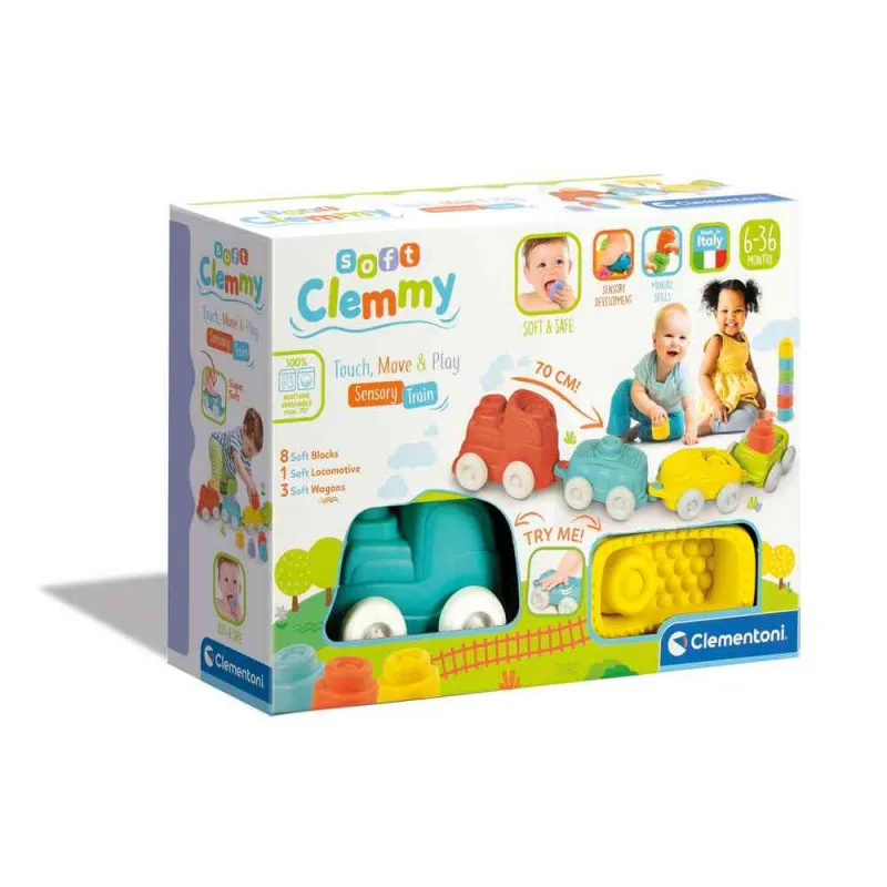 CLEMENTONI SOFT CLEMMY - SENSORY TRAIN