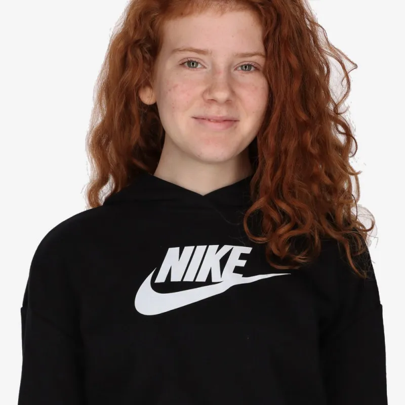 NIKE DUKS G NSW CLUB FT CROP HOODIE HBR