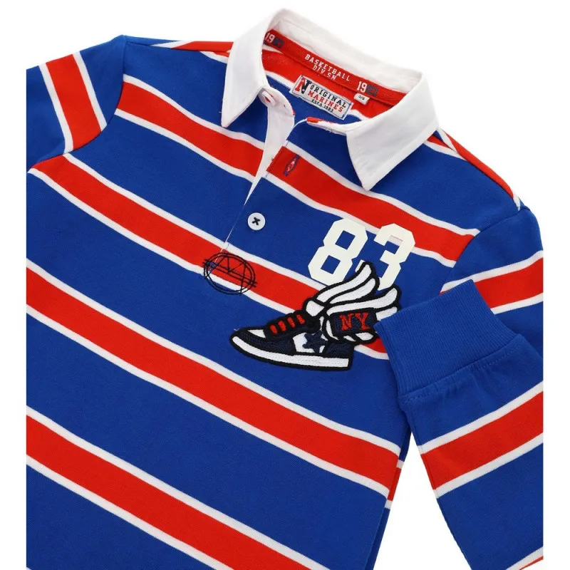 ORIGINAL MARINES MAJICA POLO DUG RUKAV BACK TO VARSITY