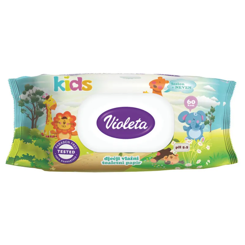 VIOLETA VLAZNI TOALET PAPIR ZA DECU