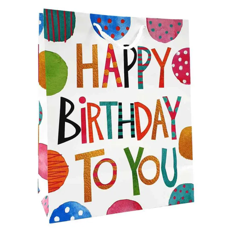 UKRASNA KESA LARGE HAPPY BIRTHDAY 26X32X12 CM DEXY