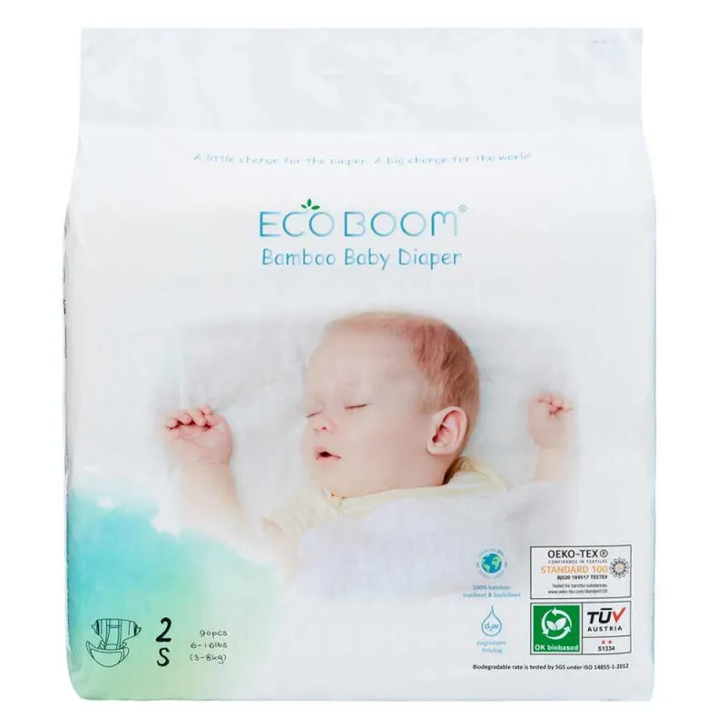 ECO BOOM BIORAZGRADIVE PELENE ZA BEBE VELICINA S (OD 3-8KG) A90