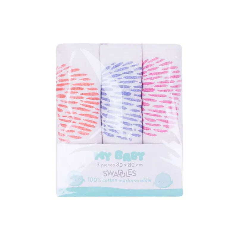 MY BABY TETRA PELENE STAMPA 3/1 BELO/ROZE