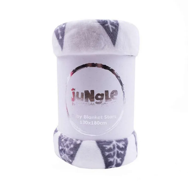 JUNGLE XM01 CEBE ZVEZDICA 130X180CM BELO SIVA