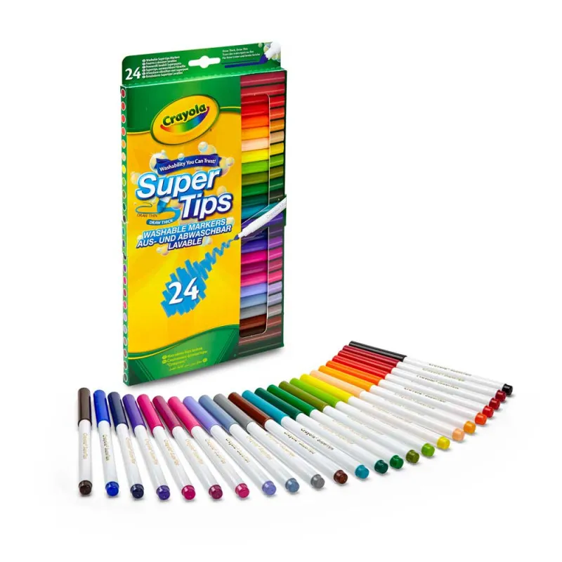 CRAYOLA FLOMASTERI SUPERTIPS 24 KOM