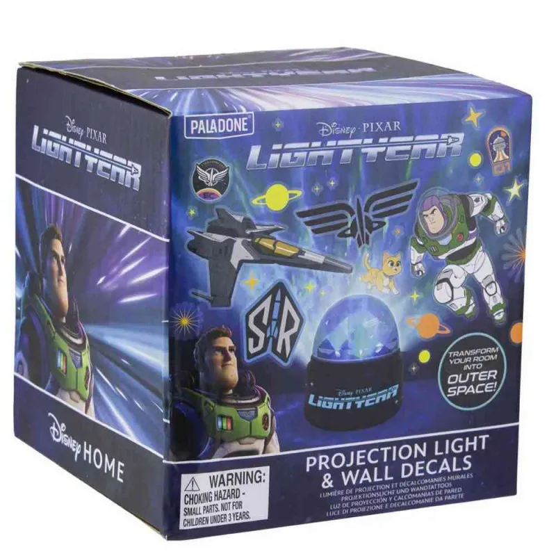 LAMPA DISNEY BUZZ LIGHTYEAR PROJECTION LIGHT & WALL DECALS PALADONE 