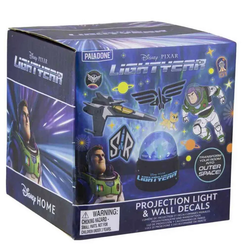 LAMPA DISNEY BUZZ LIGHTYEAR PROJECTION LIGHT & WALL DECALS PALADONE
