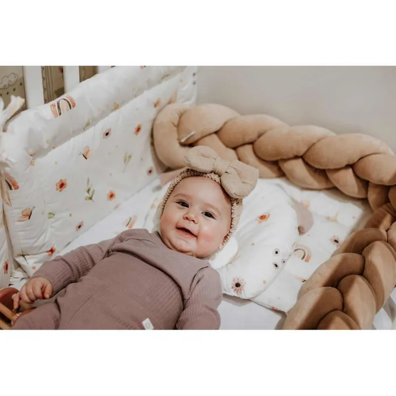 KIDZZ JASTUK ZA BEBE SA USIMA MEDA CVETICI