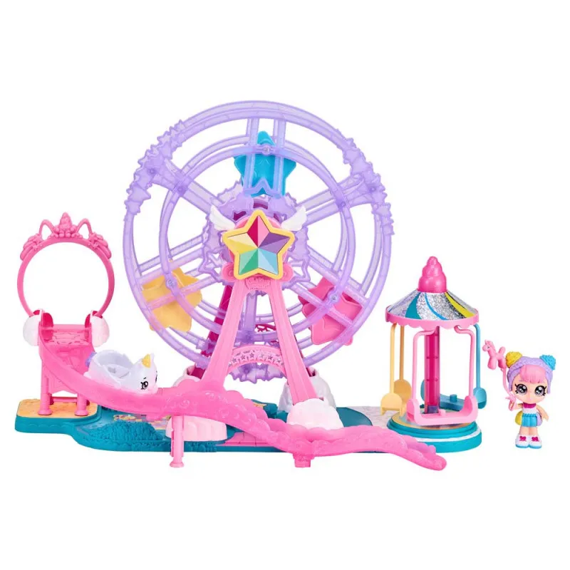 KINDI KIDS MINIES UNICORN CARNEVAL PLAYSET