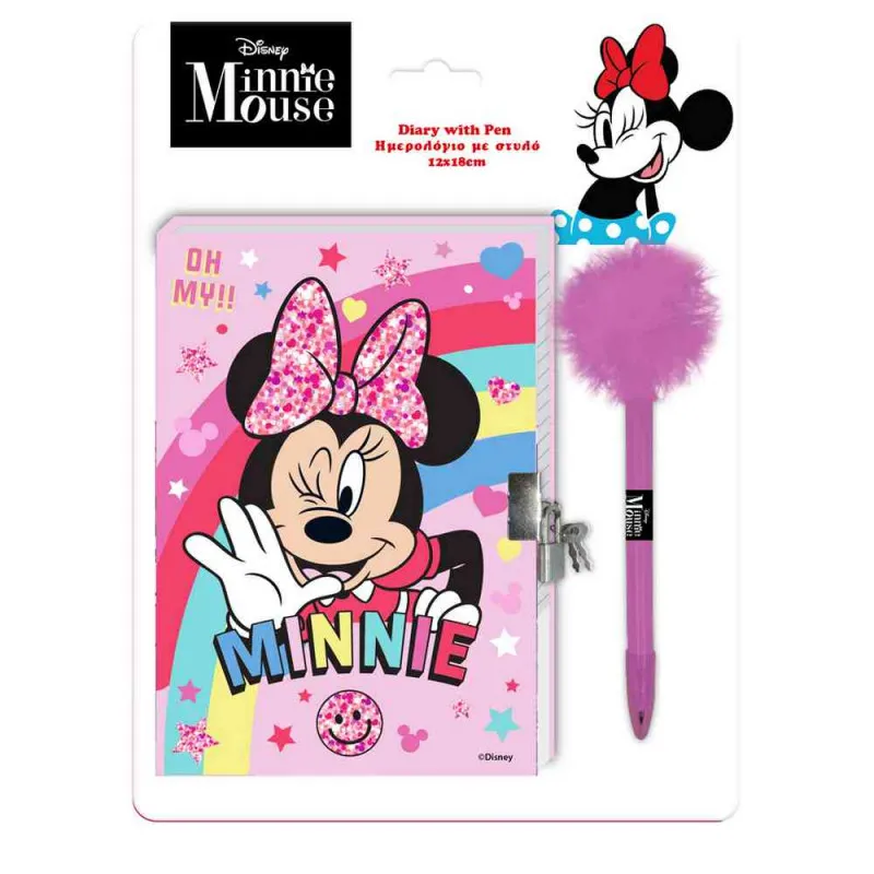 DNEVNIK SA BRAVOM I OLOVKOM POM POM MY MINNIE