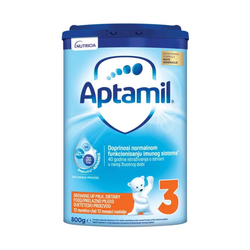 APTAMIL MLEKO 3 PRONUTRA ADVANCE 800G 12M+
