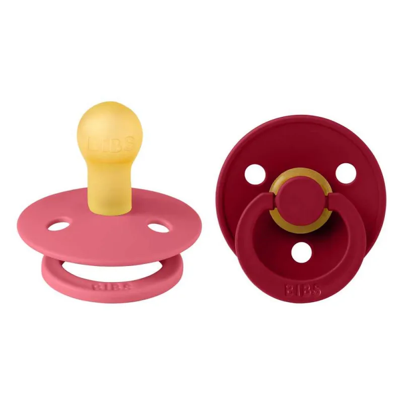BIBS VARALICA KAUCUK CORAL & RUBY 0-6M