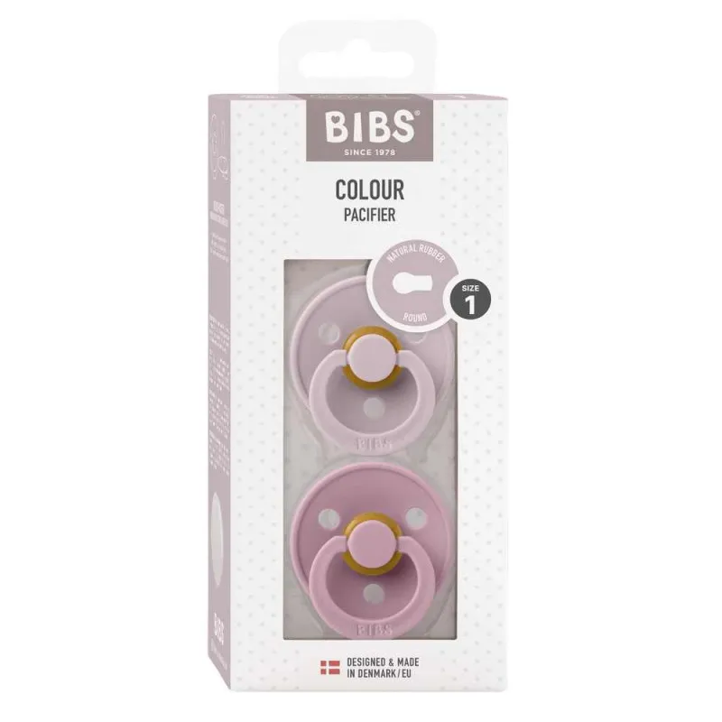 BIBS VARALICA KAUCUK DUSKY LILAC & HEATHER 0-6M