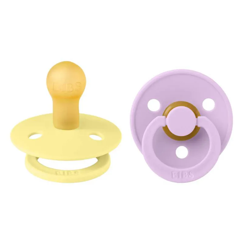 BIBS VARALICA KAUCUK SUNSHINE & VIOLET SKY 0-6M