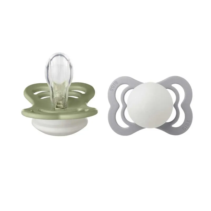 BIBS VARALICA SILIKON SUPREME SAGE NIGHT & CLOUD NIGHT 0-6M