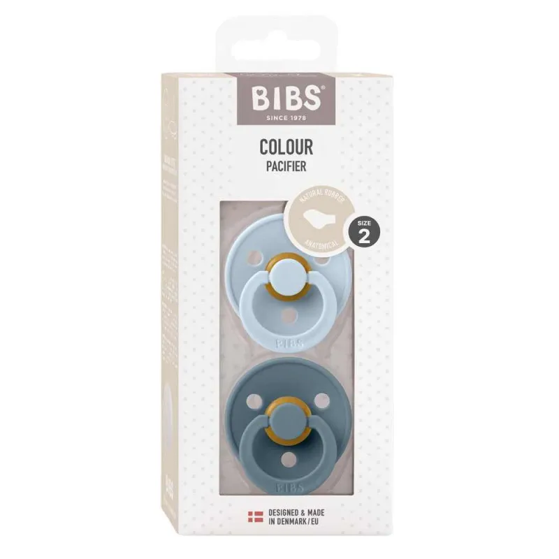 BIBS VARALICA KAUCUK ANATOMICAL BABY BLUE & PETROL 6-18M