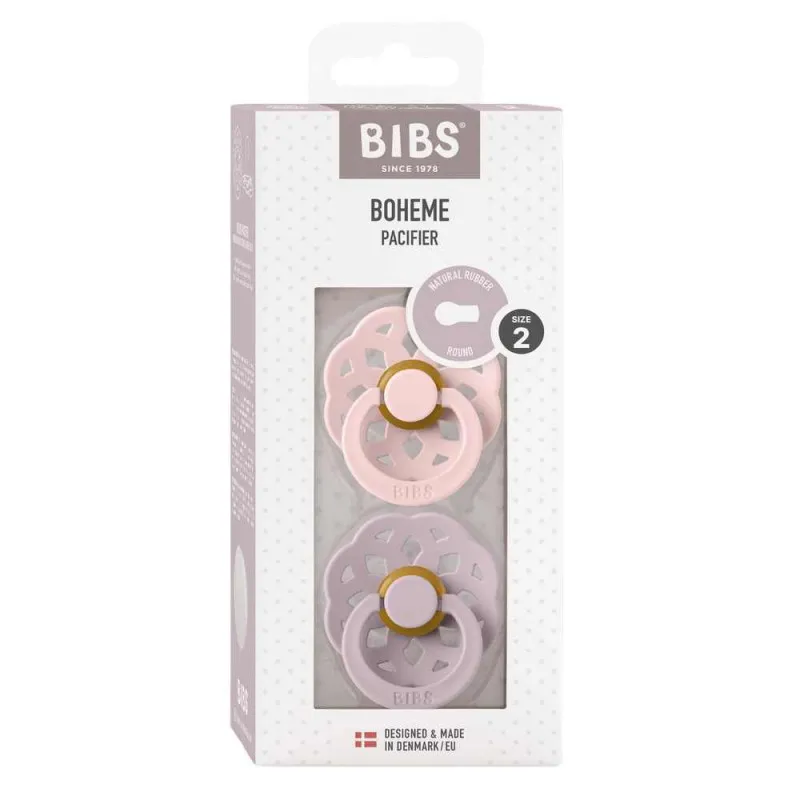 BIBS VARALICA KAUCUK BOHEME BLOSSOM & DUSKY LILAC 6-18M