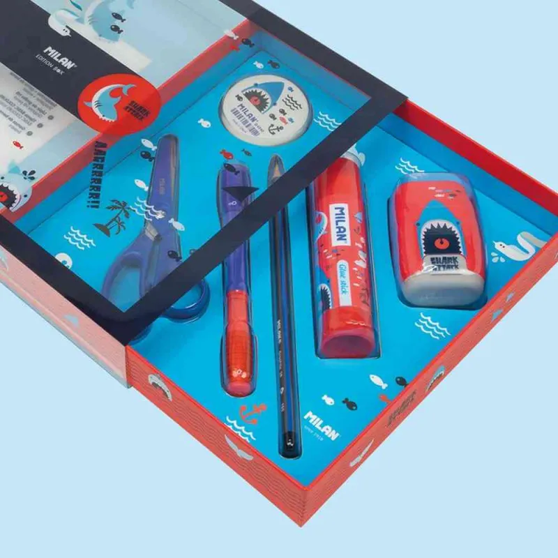 MILAN GIFT BOX SHARK ATTACK PLAVI