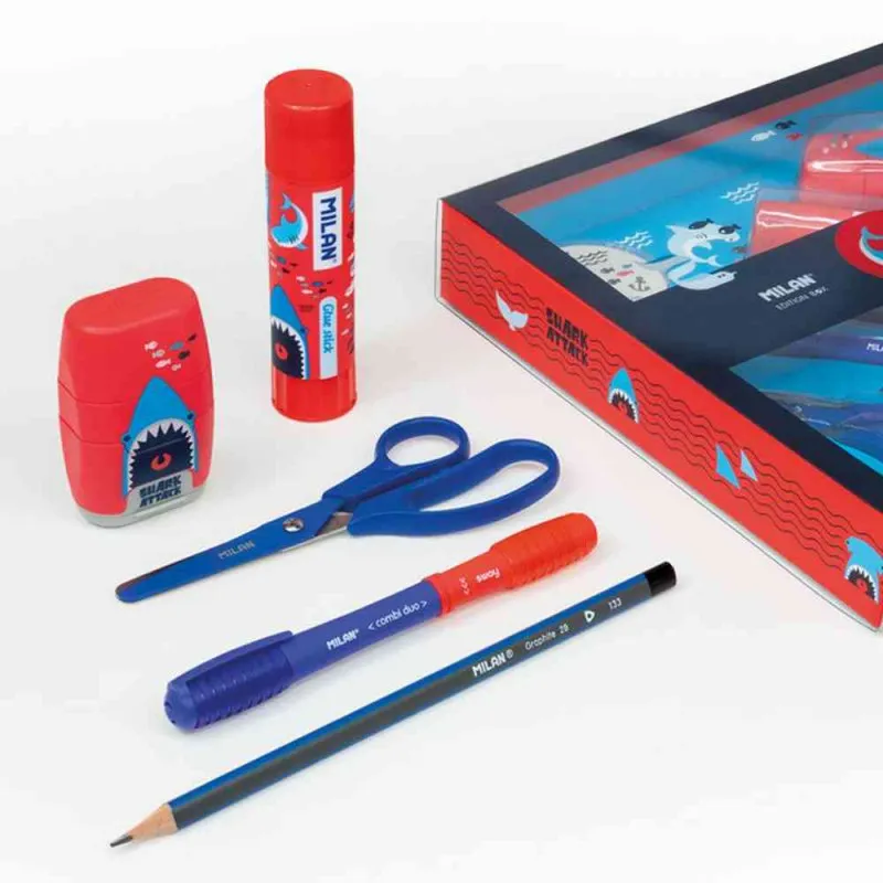 MILAN GIFT BOX SHARK ATTACK PLAVI