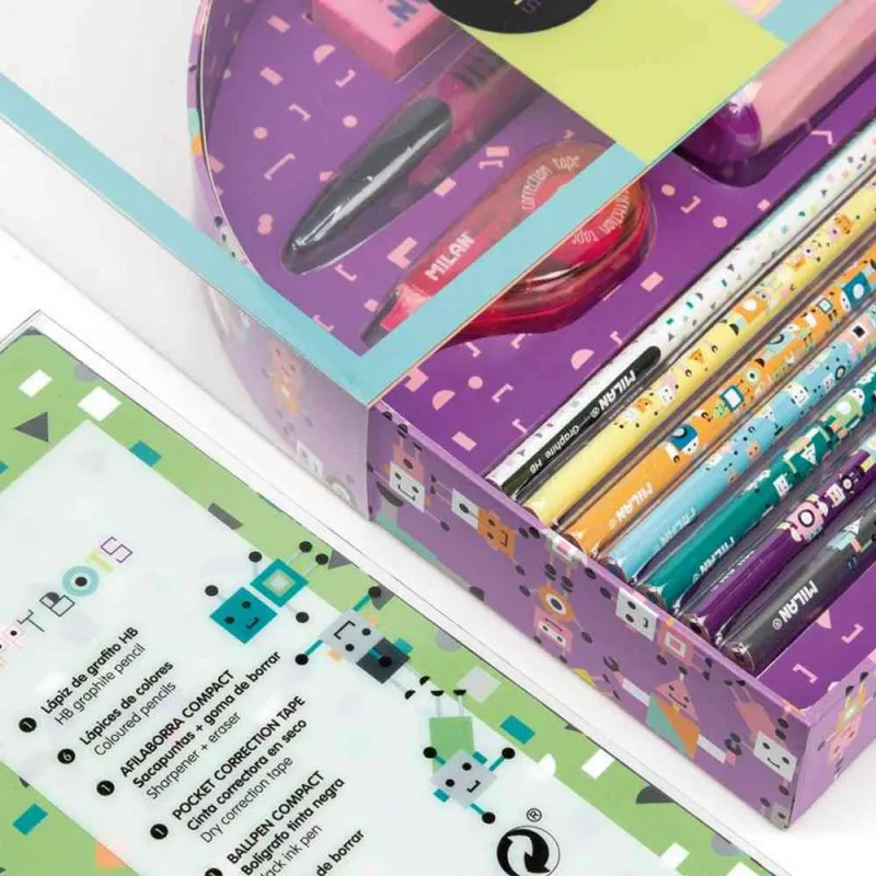 MILAN GIFT BOX HAPPY BOTS LILA