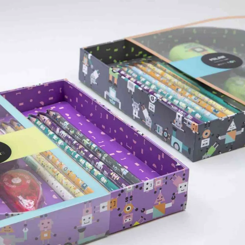 MILAN GIFT BOX HAPPY BOTS LILA