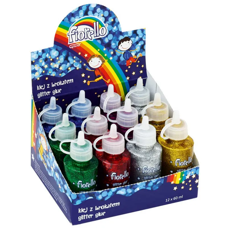 FIORELLO GLITTER LEPAK DISPLEJ 12 KOMADA 2X6 BOJA X 60 ML