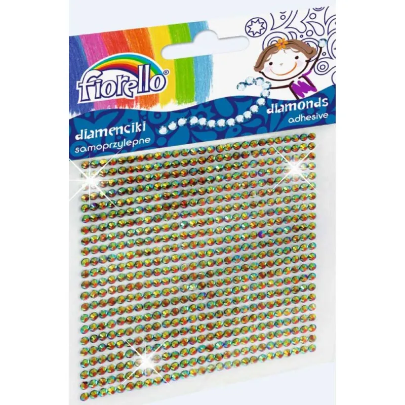 FIORELLO DIJAMANT STIKERI SAMOLEPLJIVI MANJI SARENI