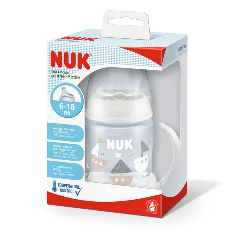 NUK FLASICA RUCKE +SISAK TPE 6+ 150 ML