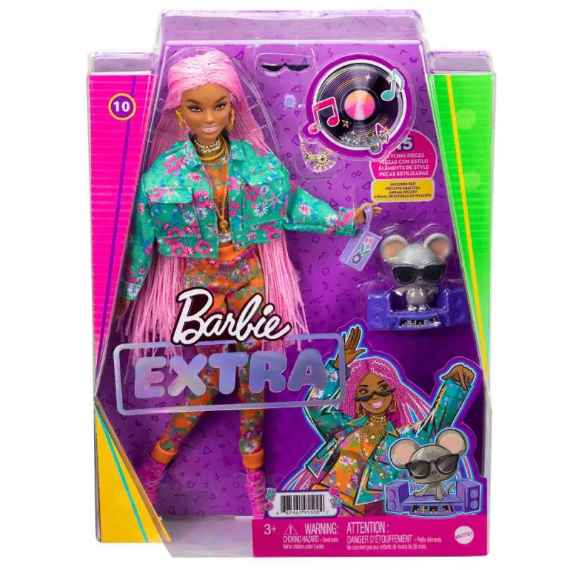 BARBIE EXTRA - PINK PLETENICE