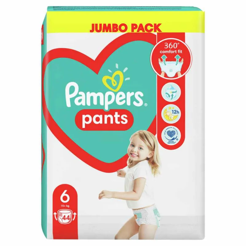PAMPERS PELENE GACICE JP EXTRA LARGE 6, 16+KG, 44KOM