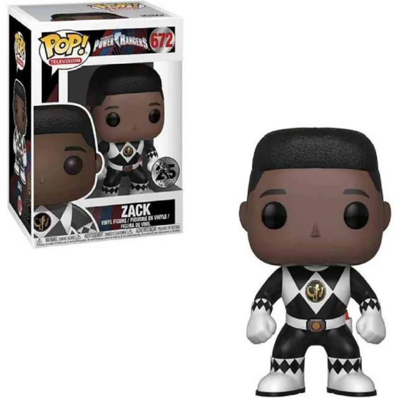 POP FIGURA POWER RANGERS POP! VINYL - ZACK BLACK RANGER
